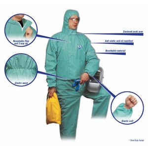 Honeywell North Gen FR Coverall, Green, Large - 25596/L