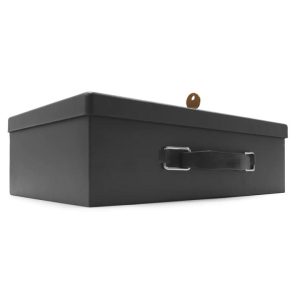 Honeywell 6104 Fire Resistant Steel Security Box with key Lock (.18 cu ft.)