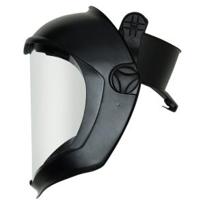 Uvex by Honeywell Bionic Face Shield with Hard Hat Adapter and Clear Polycarbonate Anti-Fog/Hardcoat Visor - S8515