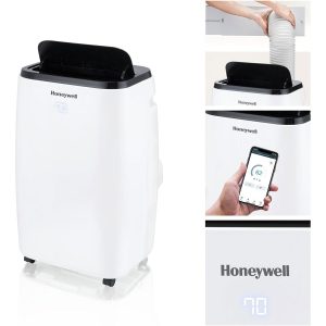 Honeywell 14,000 BTU Smart Portable Air Conditioner, Fan and Dehumidifier with WiFi and Google/Alexa Voice Control, HT4CESVWK0